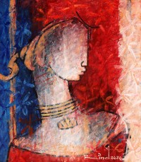 A. S. Rind, 14 x 12 Inch, Mixed Media On Board, Figurative Painting, AC-ASR-444